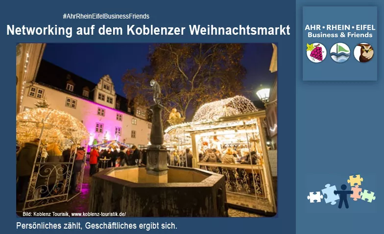 Networking auf dem Koblenzer Weihnachtsmarkt Willi-Hörter-Platz / Rathaushof, Winzerglühweinstand, Willi-Hörter-Platz 1, 56068 Koblenz Billets