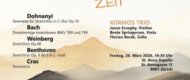 Event-Image for 'Kormos Trio: Streichtrios vom Barock bis zur Gegenwart'