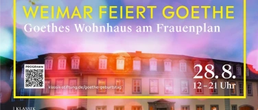 Event-Image for 'Weimar feiert Goethe - Goethes 276. Geburtstag'