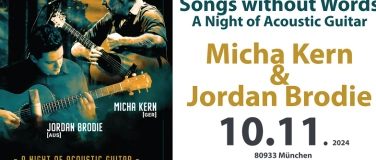 Event-Image for 'Micha Kern & Jordan Brodie - A Night of Acoustic Guitar'