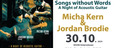 Event-Image for 'Micha Kern & Jordan Brodie - A Night of Acoustic Guitar'