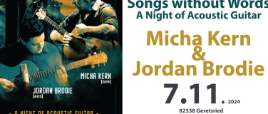 Event-Image for 'Micha Kern & Jordan Brodie - A Night of Acoustic Guitar'