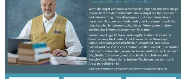 Event-Image for 'Wenn der Virusglaube geht, kommen Frieden und Gesundheit'