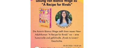 Event-Image for 'Lesung von Bianca Wege zu &bdquo;A Recipe for Rivals&ldquo;'