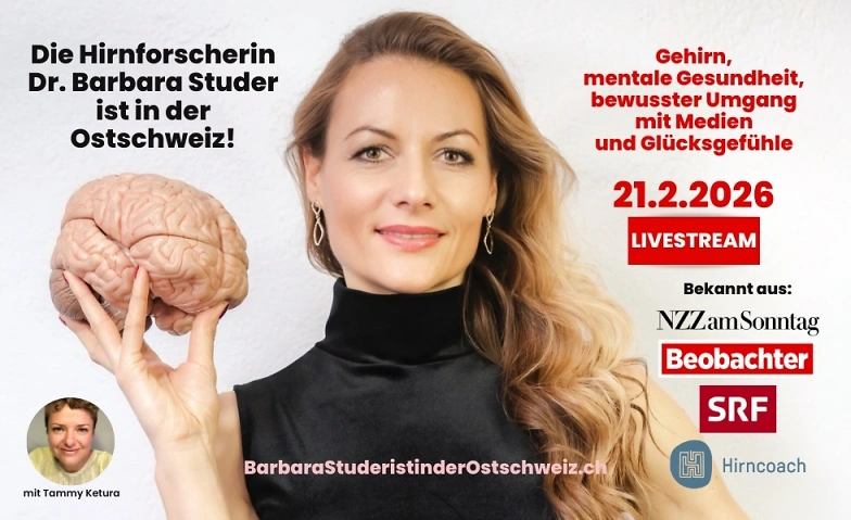 LIVESTREAM - Die Hirnforscherin Dr. Barbara Studer ist in de Tickets
