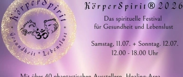 Event-Image for 'K&ouml;rperSpirit 2026 Das Festival f&uuml;r Gesundheit + Lebenslust'