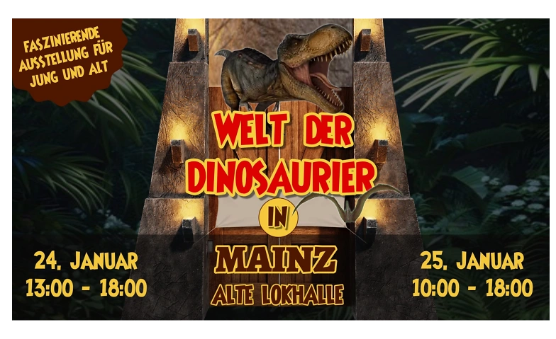 Event-Image for 'Welt der Dinosaurier - Mainz Alte Lokhalle'