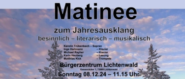 Event-Image for 'Matinee zum Jahresausklang'