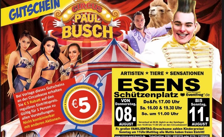Event-Image for 'Circus Paul Busch - Tournee 2024 - Esens'
