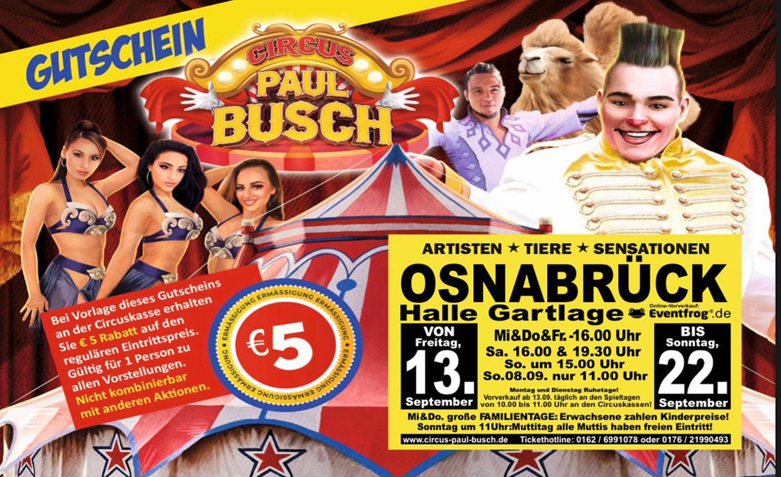 Circus Paul Busch - Tournee 2024 - Osnabr&uuml;ck ${singleEventLocation} Tickets