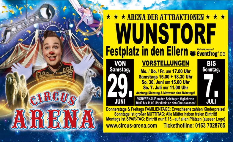 Circus Arena - Wunstorf Festplatz In den Ellern Billets