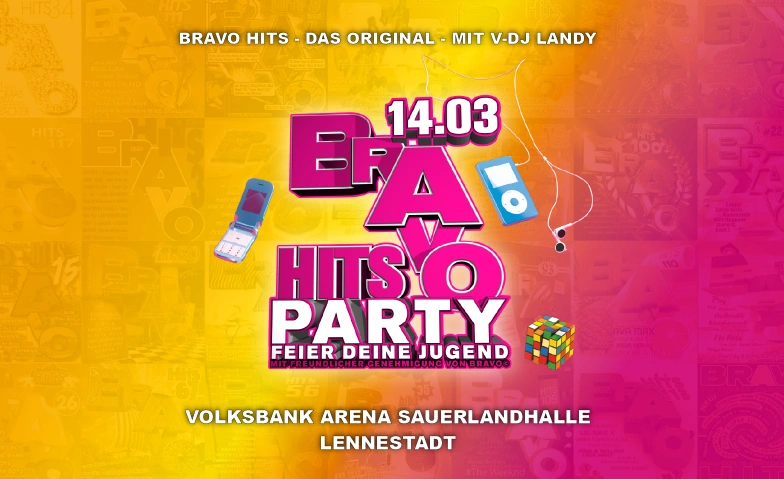 BRAVO HITS PARTY - Feier Deine Jugend Volksbank-Arena (Sauerlandhalle), Helmut-Kumpf-Straße 42, 57368 Lennestadt Billets
