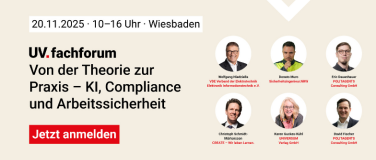 Event-Image for 'UV.fachforum 20.11.2025: KI, Compliance, Arbeitssicherheit'