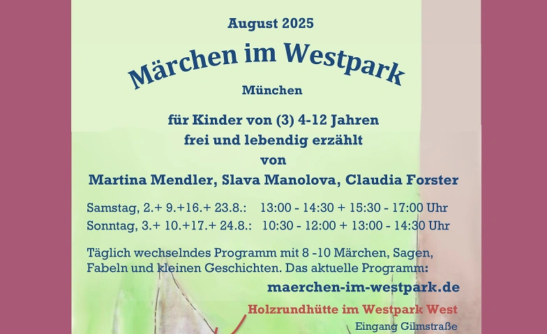 M&auml;rchen im Westpark, Veranstaltung f&uuml;r Kinder (Kopie) Tickets