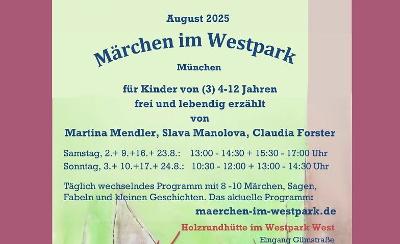 M&auml;rchen im Westpark, Veranstaltung f&uuml;r Kinder (Kopie) Tickets