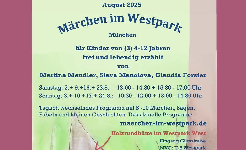 M&auml;rchen im Westpark, Veranstaltung f&uuml;r Kinder (Kopie) Tickets