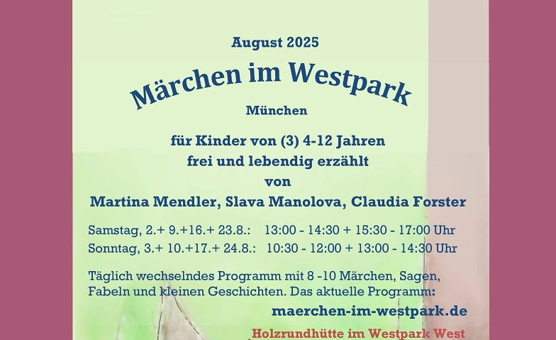 M&auml;rchen im Westpark, Veranstaltung f&uuml;r Kinder (Kopie) Tickets