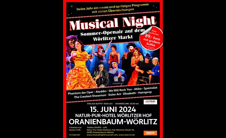 Musical Night in Concert Landhaus Wörlitzer Hof, Wörlitzer Markt 96, 06785 Oranienbaum-Wörlitz Tickets