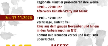 Event-Image for 'N17 meets ART & WINE, 6. Vernissage / Kunstausstellung'