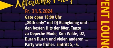 Event-Image for '"80th only" - Afterwork Party mit DJ Klangkönig'
