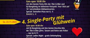 Event-Image for '4. große SINGLE-PARTY in der N 17 EVENT LOUNGE'