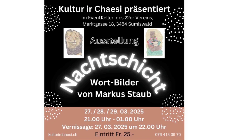 'Nachtschicht' Wort-Bild Ausstellung ${singleEventLocation} Tickets