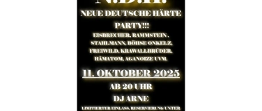 Event-Image for 'Neue Deutsche Härte Party!!!'