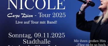 Event-Image for 'NICOLE „Carpe Diem Tour 2025“ mit Ihrer hochkarätigen Band'