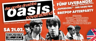 Event-Image for 'Der große Oasis Coverabend 5 Bands + Film + Britpop Party'