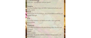 Event-Image for 'Ostersonntag - 3-Gang-Men&uuml; inkl. Aperitif am Abend'
