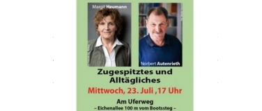 Event-Image for 'ZUGESPITZTES UND ALLTÄGLICHES'