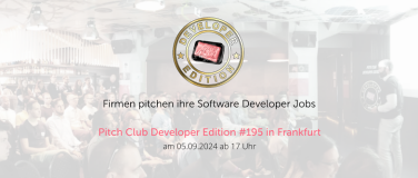 Event-Image for 'Pitch Club Developer Edition #195 - Frankfurt'