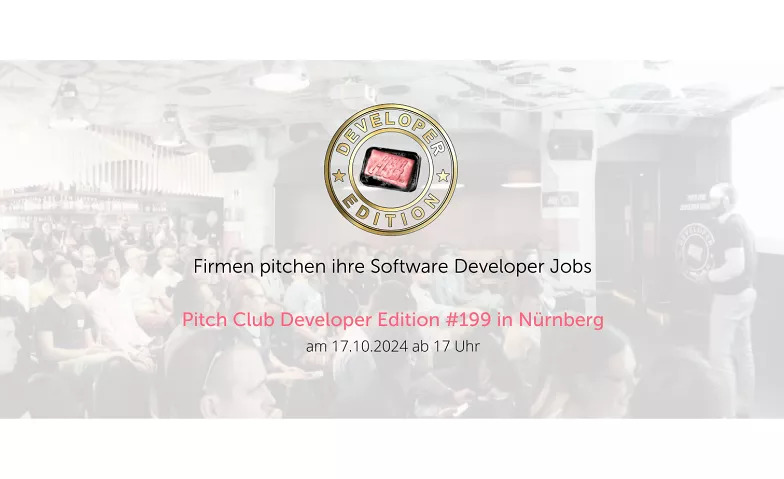 Pitch Club Developer Edition #199 - Nürnberg Nürnberg Innenstadt, Lorenzer Platz, 90402 Nürnberg Tickets