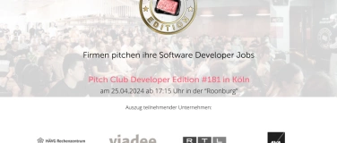 Event-Image for 'Pitch Club Developer Edition #181 - Köln'