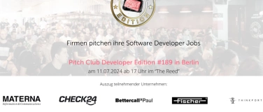 Event-Image for 'Pitch Club Developer Edition #189 - Berlin'