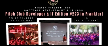Event-Image for 'Pitch Club Developer Edition #223 - Frankfurt'