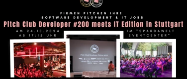 Event-Image for 'Pitch Club Developer #200 meets IT Edition - Stuttgart'