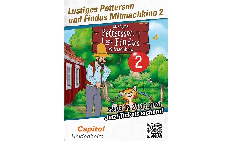 Event-Image for 'Lustiges Pettersson und Findus Mitmachkino 2'