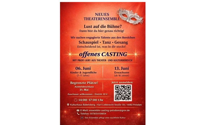 Event-Image for 'CASTING POTSDAM - Neues Theaterensemble ! Jetzt anmelden!'