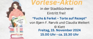 Event-Image for 'Vorlese-Aktion Fuchs & Ferkel – Torte auf Rezept'