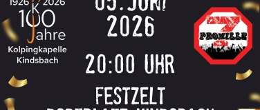 Event-Image for 'Partyabend im Festzelt anl&auml;sslich 100 Jahre KoKaKi'