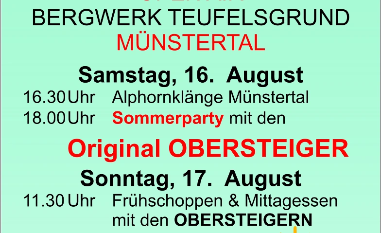 Event-Image for 'Open Air und Sommerparty  im Teufelsgrund'