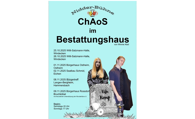 Event-Image for 'Nidder-Bühne e.V. präsentiert "Chaos im Bestattungshaus"'