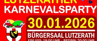 Event-Image for 'Karnevalsparty der  Lutzerather Feuerwehr'