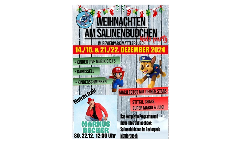 Weihnachten am Salinenb&uuml;dchen ${singleEventLocation} Tickets