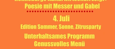 Event-Image for 'Poesie mit Messer und Gabel - Lyrischer Gourmetabend am 4.7.'
