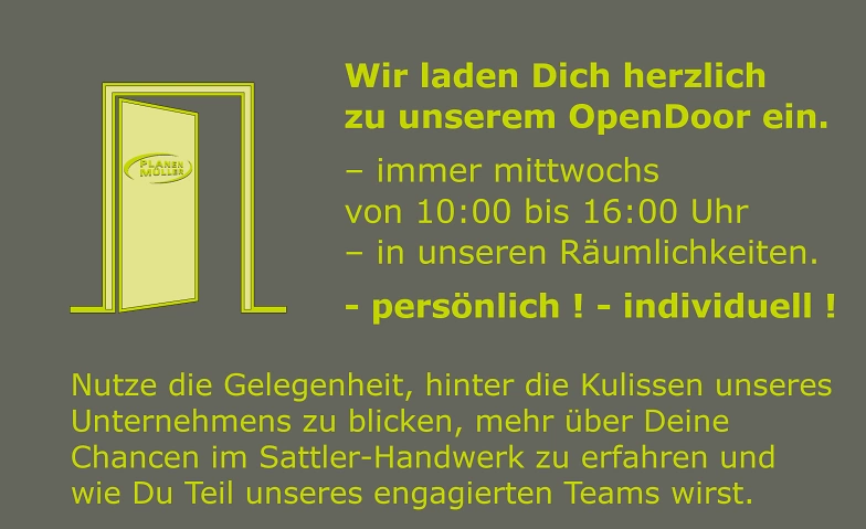 Event-Image for 'Lust auf Perspektivenwechsel? – OpenDoor bei PLANEN-MÜLLER!'