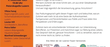 Event-Image for 'Podium: "Zuhören - um Gewalt an Frauen zu verhindern"'