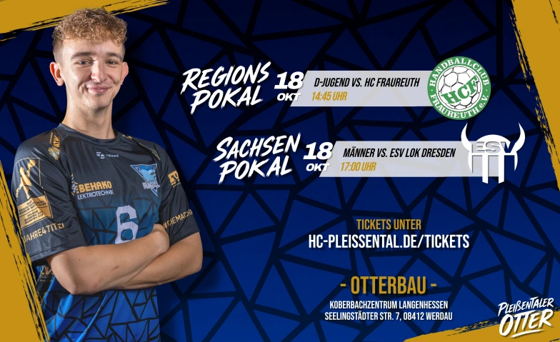 Pokalspieltag im Pleißental Otterbau, Seelingstädter Str. 7, 08412 Werdau Tickets