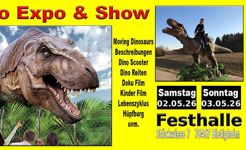 Event-Image for 'Dino Expo & Show Festhalle Bietigheim'